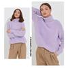 High Neck Sweater, Women's Knitted Loose New Style, High Neck Thickened Autumn and Winter Sweater, High Neck Solid Color Casual Medium Long Sweater