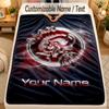 Flannel BlanketAjax Amsterdam Custom Name Text Personalized Soft Warm Throw Blanket Home Decor Gift