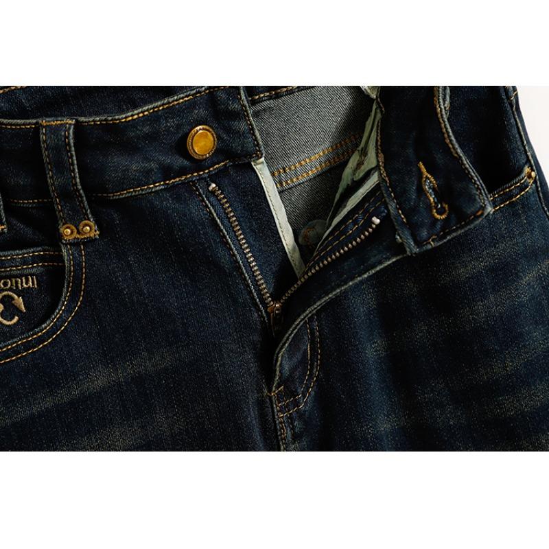 Dimanaf 2025 Podzimní dámské džíny nadměrné velikosti Denim Elastické Základní S vysokým pasem Oversize Módní kalhoty 5XL