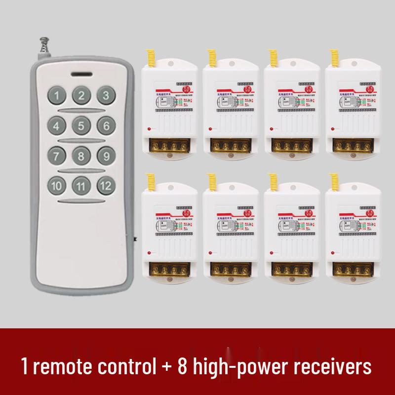 High-Power Submersible Pump with Smart Wireless Remote and Light Control, 220V Multi-Channel Wiring-Free Power Supply