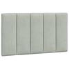 Vidaxl Headboard Cushion, Light Gray, 90 Cm, Velvety