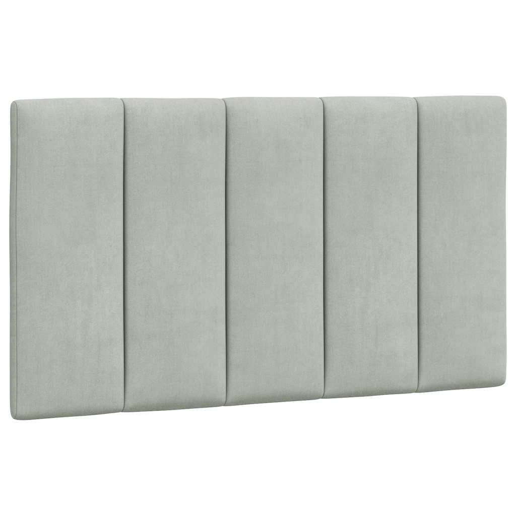 Vidaxl Headboard Cushion, Light Gray, 90 Cm, Velvety