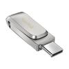 SanDisk 128GB USB Typ-C OTG 2-in-1 Flash-Speicherstick sandisk ultrd Dual Drive Luxe 64GB 256GB 512GB Metall-USB-Flash-Laufwerk Für PC/Mac/iPad/Telefon