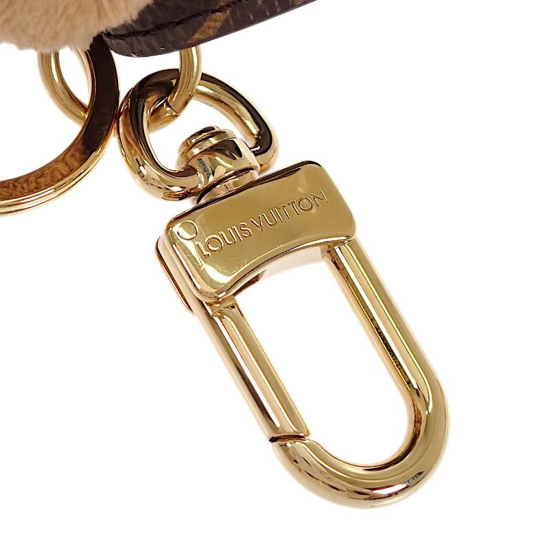 Louis Vuitton M03748 Bag Charm Brown Monogram Canvas Women