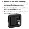 Car Door Lock Stainless Steel with 2 Keys Modification Replacement for Trailers RVs Trucks