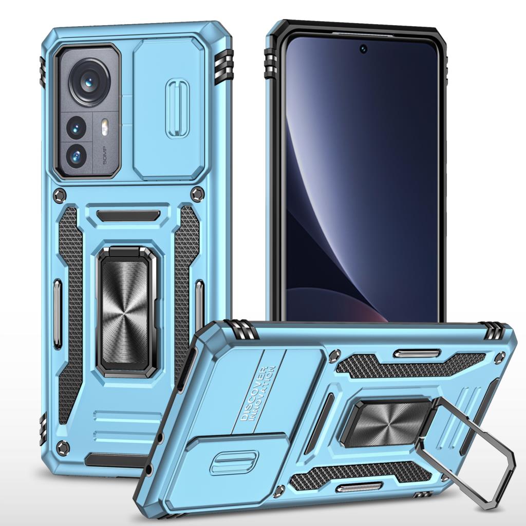 Camera Cover Case For Xiaomi MI 11T 12 POCO X4 Pro Redmi 10 10C A1 Plus 10A 9A 9C Note 11S 11 Pro 5G Ring Shockproof Stand Case