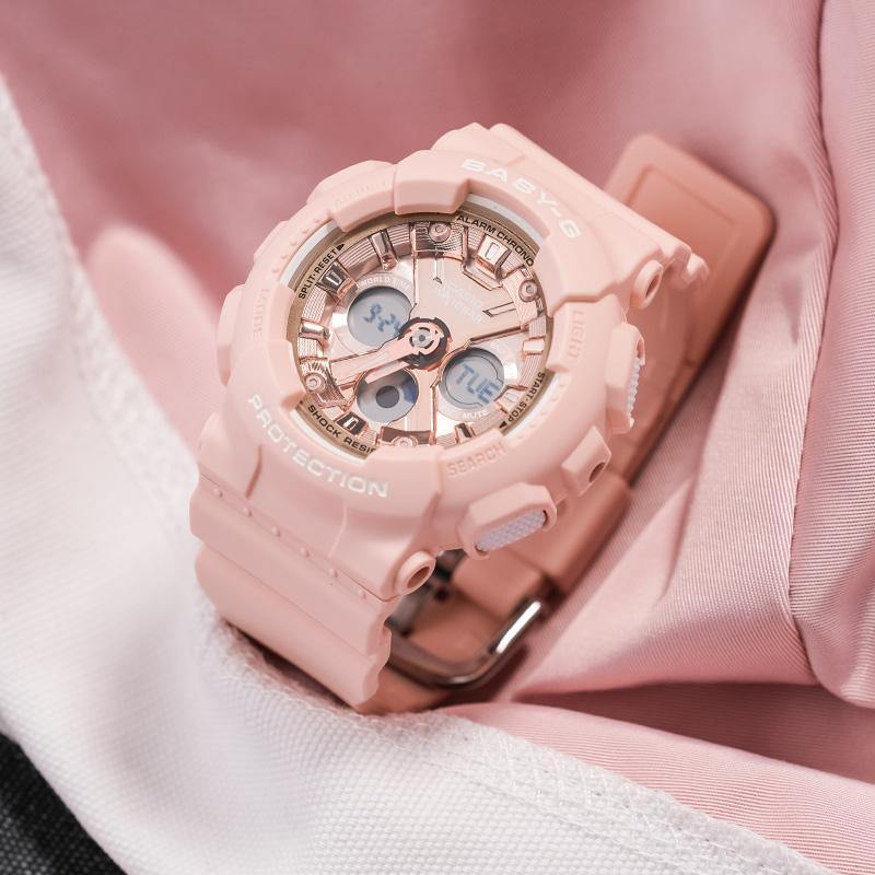Casio BABY-G Series Unicorn Available Gift Box Night Running Elf Sports and Leisure Quartz Movement Japanese and Korean Watch Women’s BA-130-4APRD
