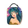 Urusei Yatsura Anime Lunch Bag  Portable Zipper Lunch Box Women Office Print Cooler Bag Retro Oxford Tote Food Bags