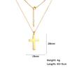 Cazador Jesus Kreuz Hohl Anhänger Halsketten für Damen Herren Christliches Choker Großhandel Edelstahl Schmuck Geburtstagsgeschenke