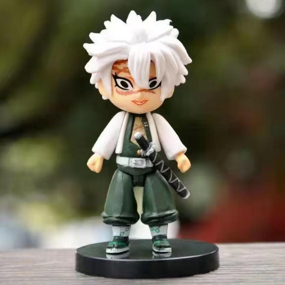 9pcs Anime Demon Slayer Kimetsu No Yaiba Figure Kamado Tanjirou Action Figure Agatsuma Zenitsu Nezuko Warrior Pvc Model Toy Gift