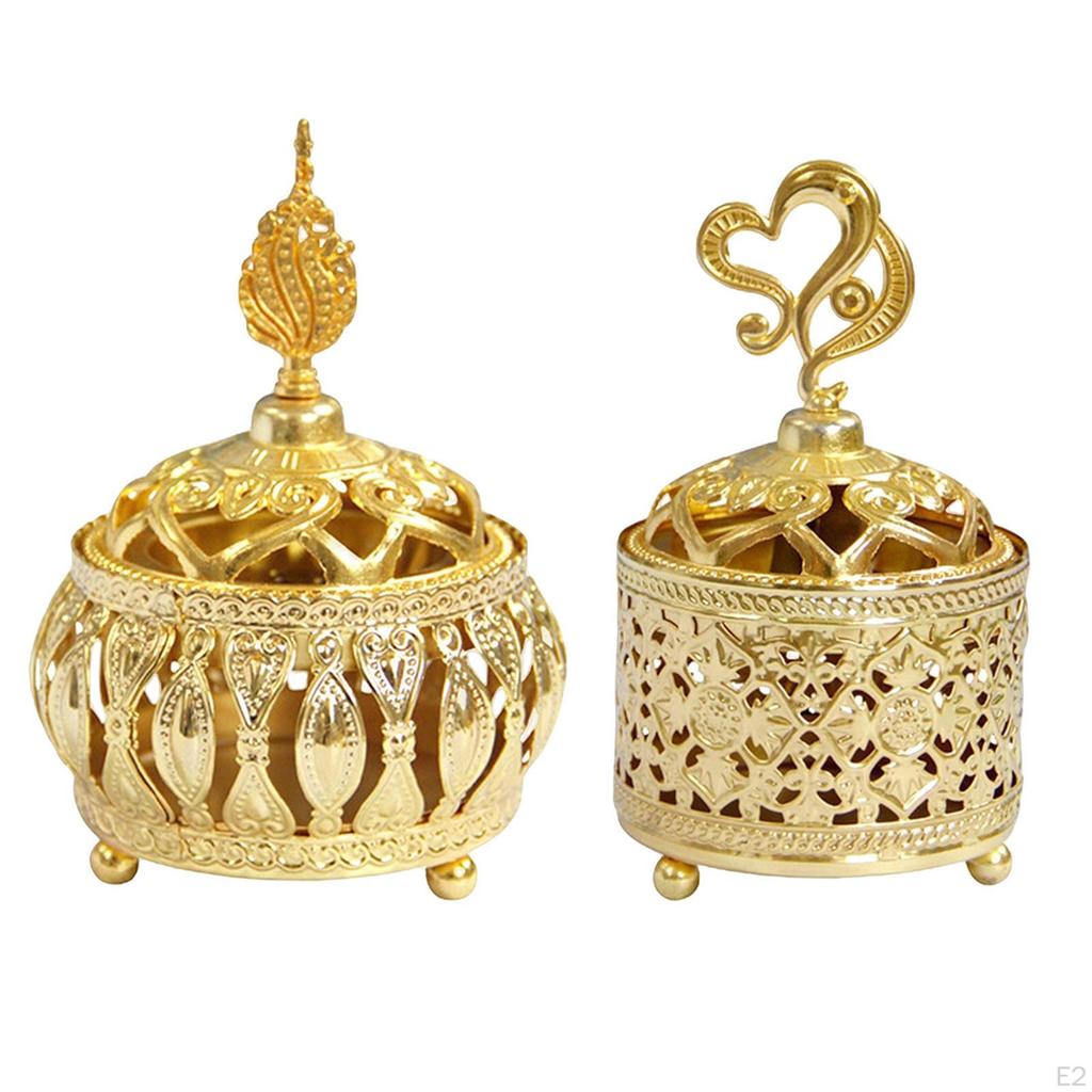 Burner Holder with Lid Buddhist Censer Relaxation Furnace Decor