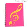 Flexible 20 Pages Piano Music Score Folder A4 Music Book Clip Sheet Note Folder Piano Paper Sheets Music Binder For Practice
