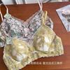 French Lace Underwear Women's Small Breasts Gather and Show Large, No Steel Ring Adjustment Type, Anti-sagging and Non-empty Cup Closing Breast Bra