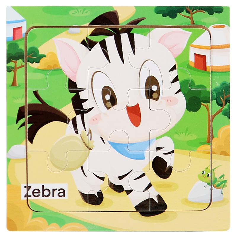 Пазл Пользовательская Анимация Деревянный Пазл Детский Образовательный Раннее Развитие Мультяшное Животное Транспорт Познание Деревянные Игрушки