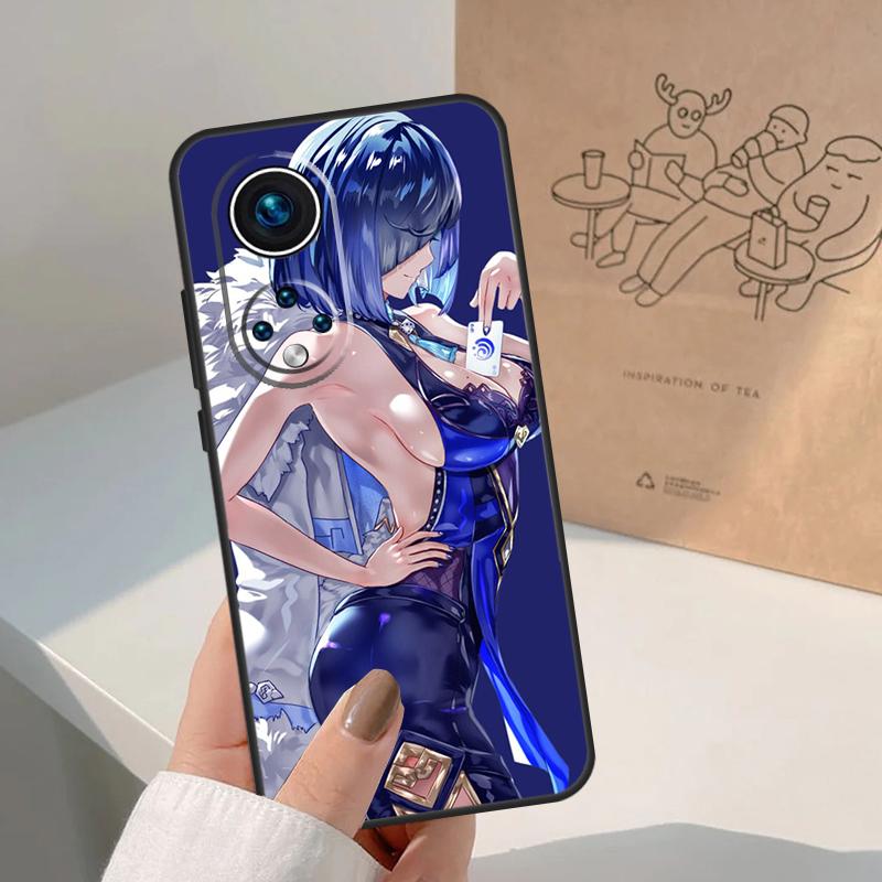 Genshin Impact Yelan For Honor Magic 8 Pro 7 6 5 Lite Case For Honor Win RT 200 400 50 70 90 X8b X9a X9b X9c X9d