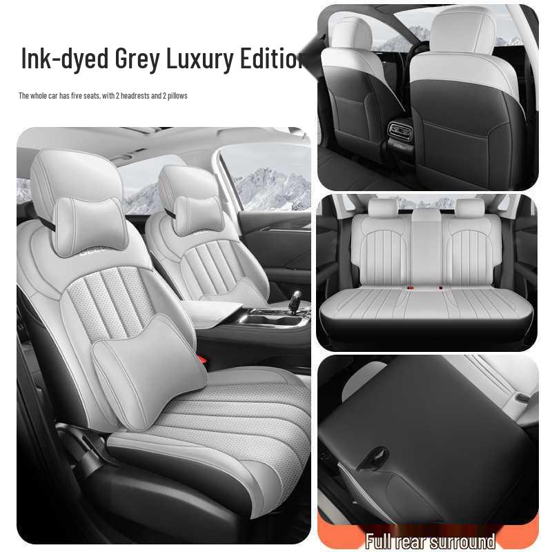 Perforated Leather Car Seat Covers for Geely Emgrand 5th Gen, All-Season, Vehicle-Specific, Full Coverage Seat Covers