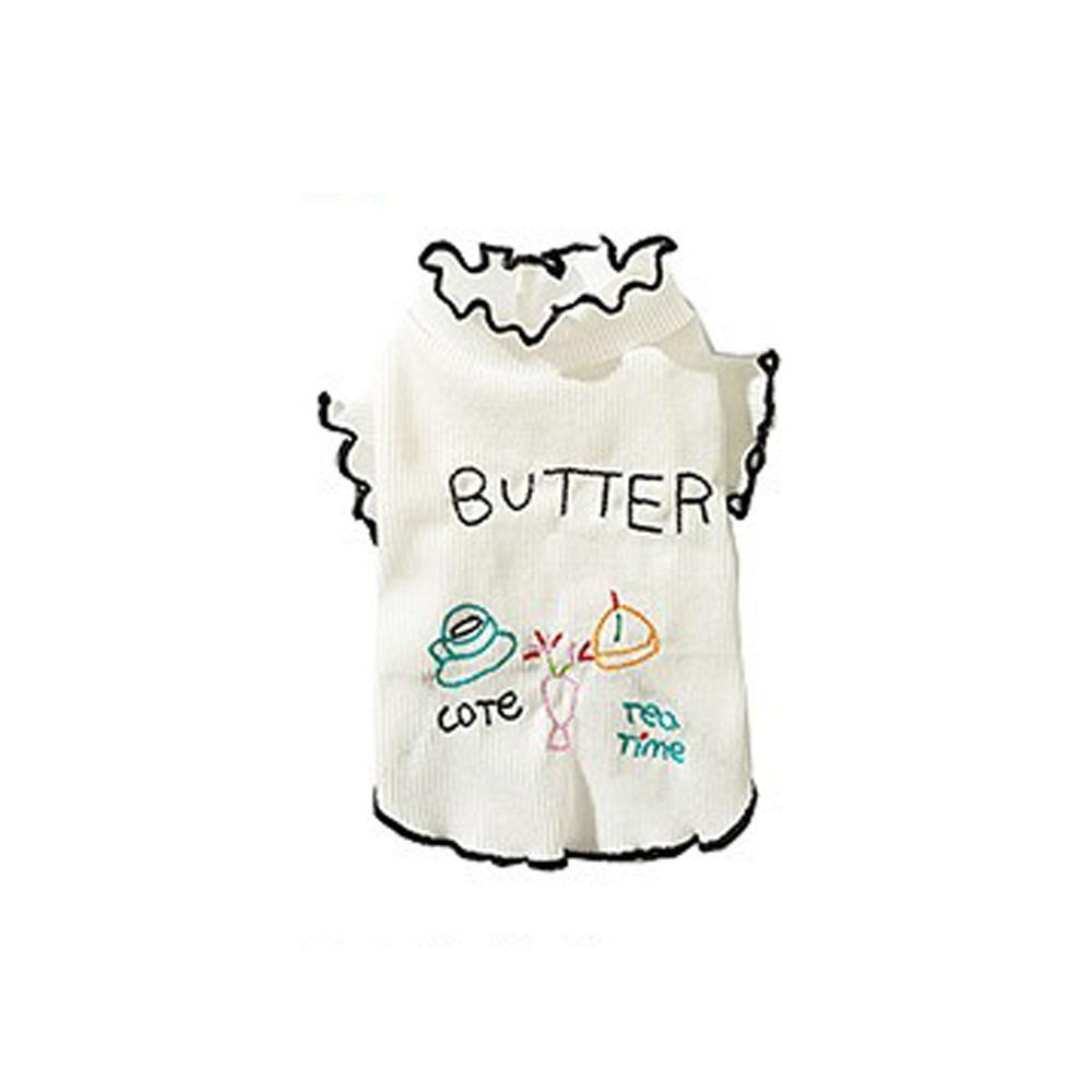 Breathable Dog Shirt Letter Embroidery Dog Base Coat Casual Wear Dog Sweatshirt Spring Summer