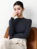 Top-Quality Seamless 100% Wool Half-High Neck Sweater, Slim Fit Knit Base Layer for Autumn & Winter.