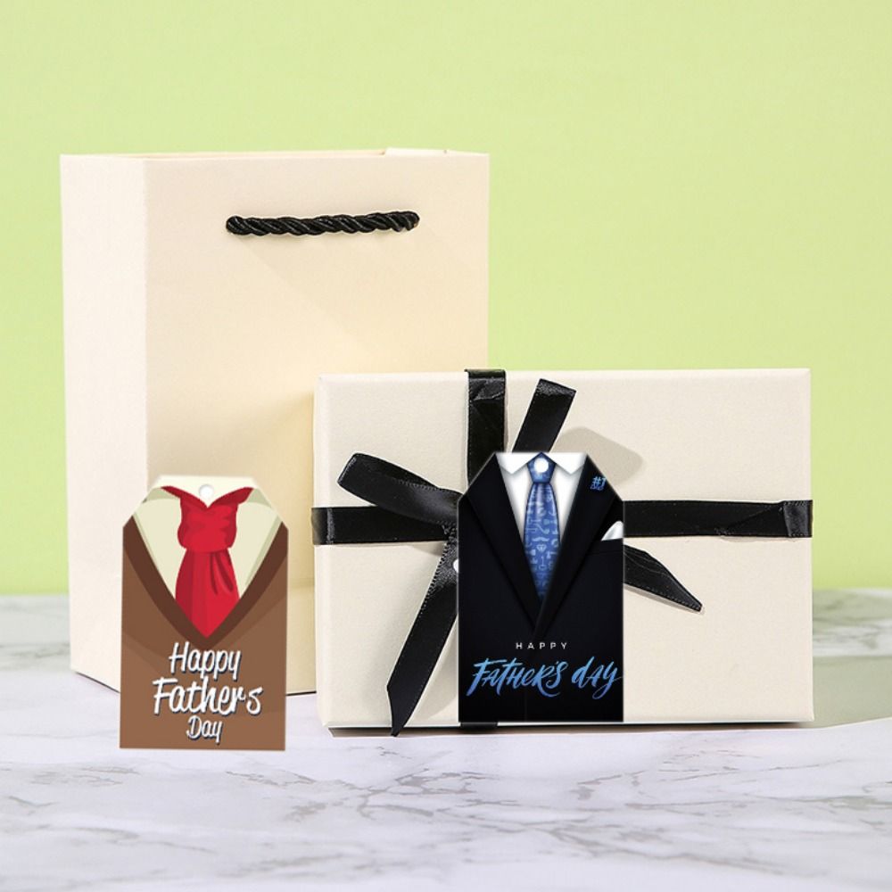 Festival Father's Day Tie Tag Paper Father's Day Ornament  Happy Father's Day Decor