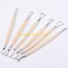 F26C Clay Sculpting Tools Set of 6 Double for Head Handle Wax Pottery Carving Sculpture for DIY Craft Ceramic Polymer Tool