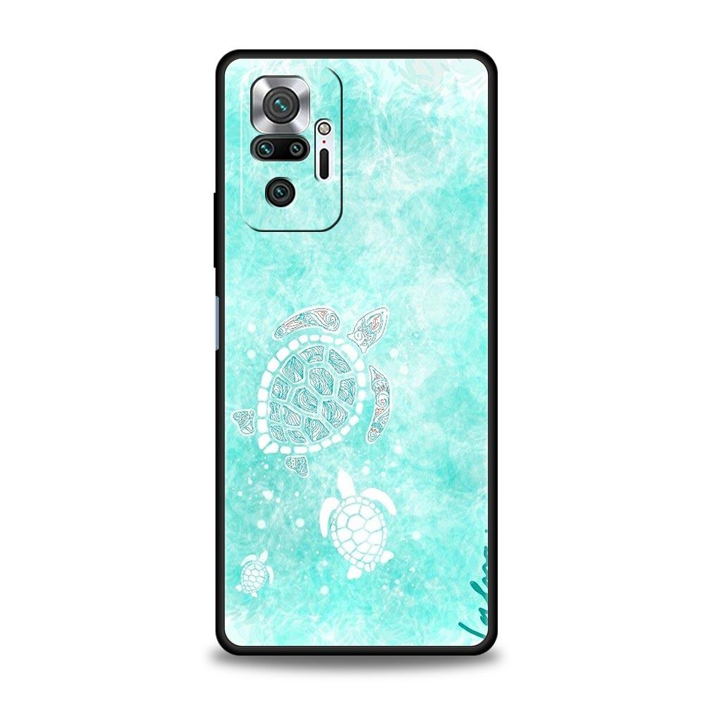 lovely Cartoon sea turtle ocean blue Case For Xiaomi Redmi Note 13 12 5G 11 10 Pro Plus 4G 9S 9 8 7 9T 13C 12C 10C 9C 9A Cover
