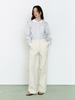 Ganiesong Spring Light Pintuck Pants_Ecru