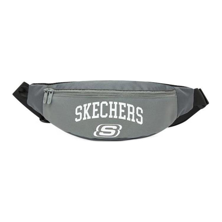 Skechers Large Logo Fabric Waist Bag Unisex bags Gray L122U179-00W5 Gray