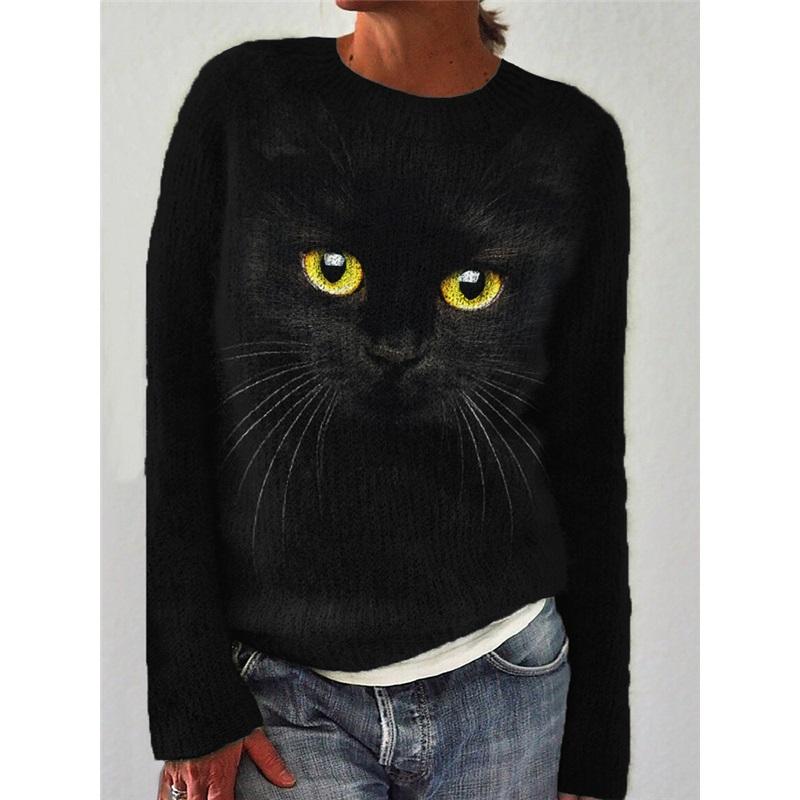 Женский свитшот с круглым вырезом, напечатанный на 3D-принтере, мягкий на ощупь, уютный вязаный пуловер, модный свитер, повседневный стиль, мягкий свитер-топ XXXXXL