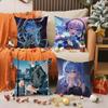 Anime HHoshimachi Suisei Pillow Case Silky Elegant Comfort Sofa Bed Invisible Zipper