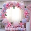 8Pcs Star Balloons Huge Pink Explosion Star Aluminum Foil Balloons for Birthday Baby Shower Wedding Party Pink Party Decorations