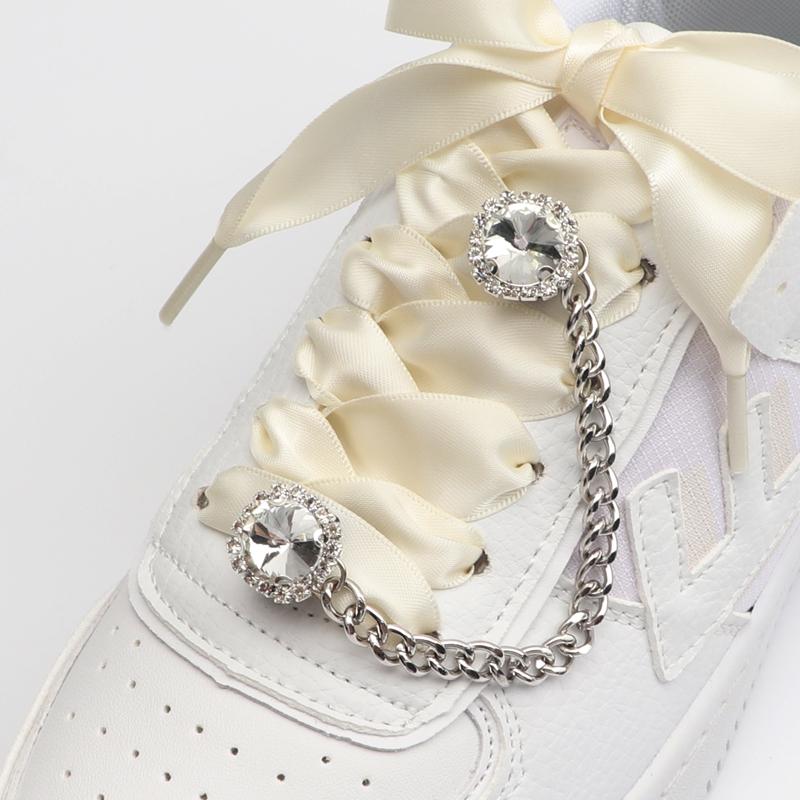 Shoe Buckle Clips Shoelace Chain Charms Sneakers Colorful Crystal Gemstone Decoration Ornaments Pendant Trend Accessories AF1