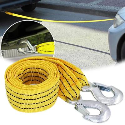 1 Pcs 4M Heavy Duty 5Ton Car Tow Cable Towing Pull Rope Strap Hooks Van Road Recovery Car Rescue Tool Accessories