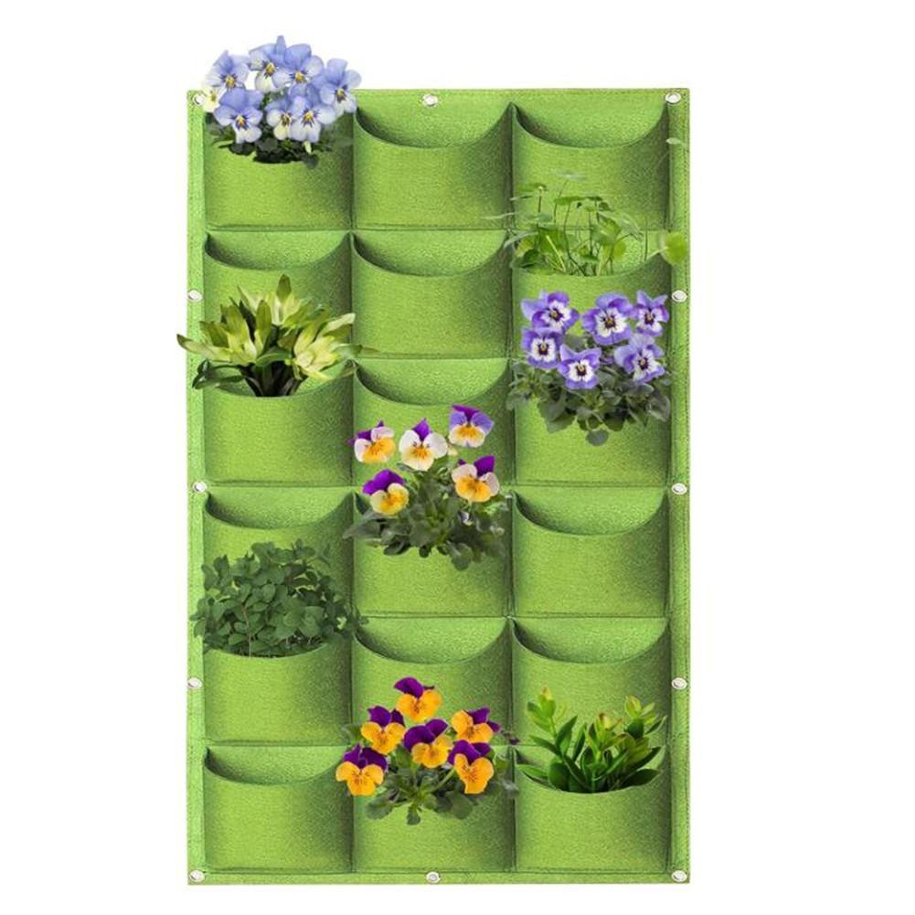 Soluții Decorative de Grădină Verticală Pungi de Cultivare din Feutru Agățate pentru Utilizare Interioară