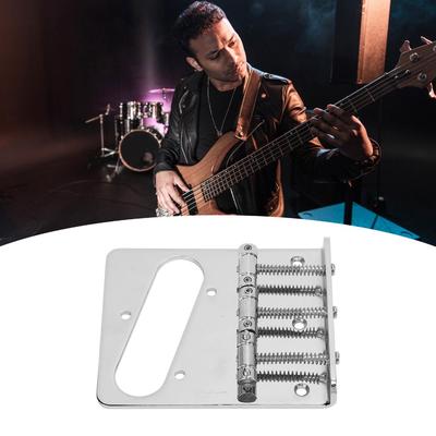Metal Fixed Guitar Bridge Silver Guitar Bridge Replacement Guitar Tailpiece  Electric Guitar