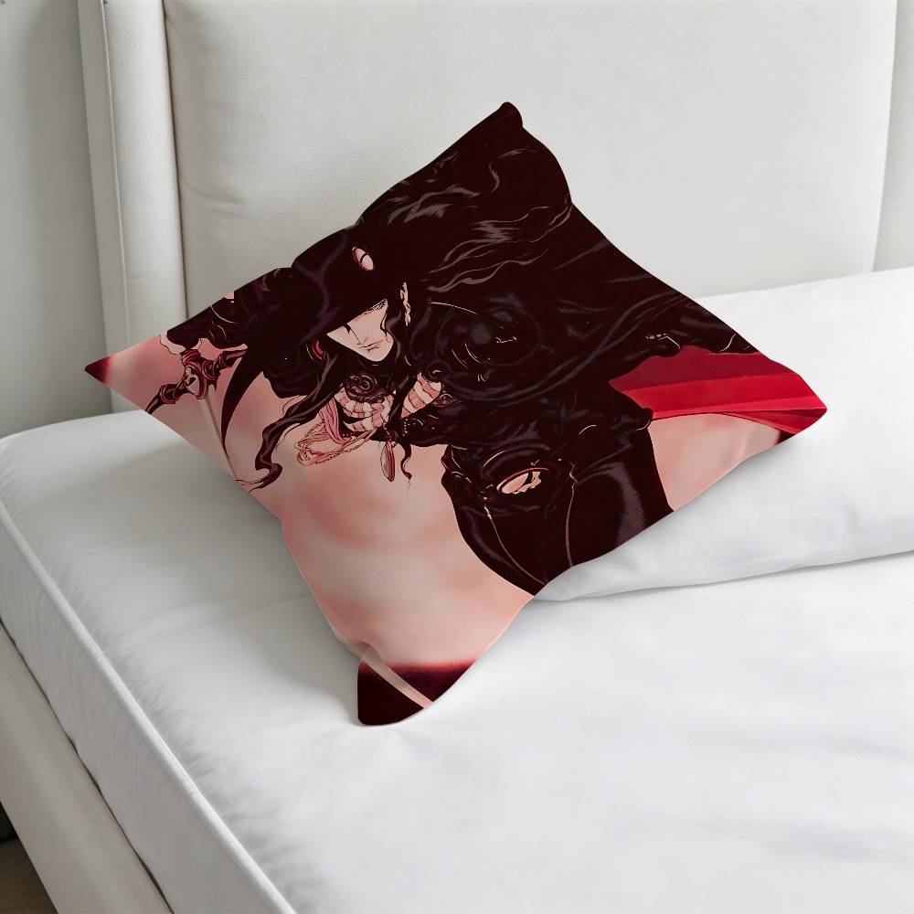 VVampire Hunter D Fashion Square Pillow Case Durable Throw Pillow Cover for Sofa Couch Chair
