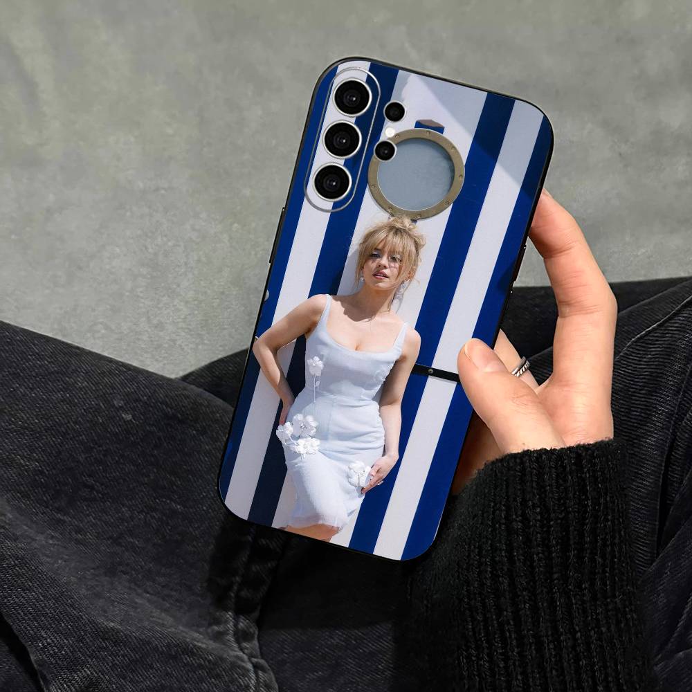 Sydney Sweeney  Phone Case For Samsung S25,S24,S21,S22,S23,S30,Ultra,S20,Plus,Fe,Note,10,9,5G Black Cover