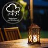 1 Pc Solar Hanging Lamp Flickering Flameless Candle Waterproof LED Light For GardenTable Patio Lawn Outdoor Party Decorative