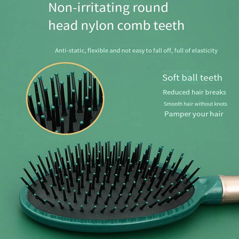 Antistatischer Luftkissenkamm, Bürste, Kopfhaut-Haarbürste, Entwirrungssalon, SPA, Friseurkamm, Styling-Werkzeug, oval, rund, Haarmassage