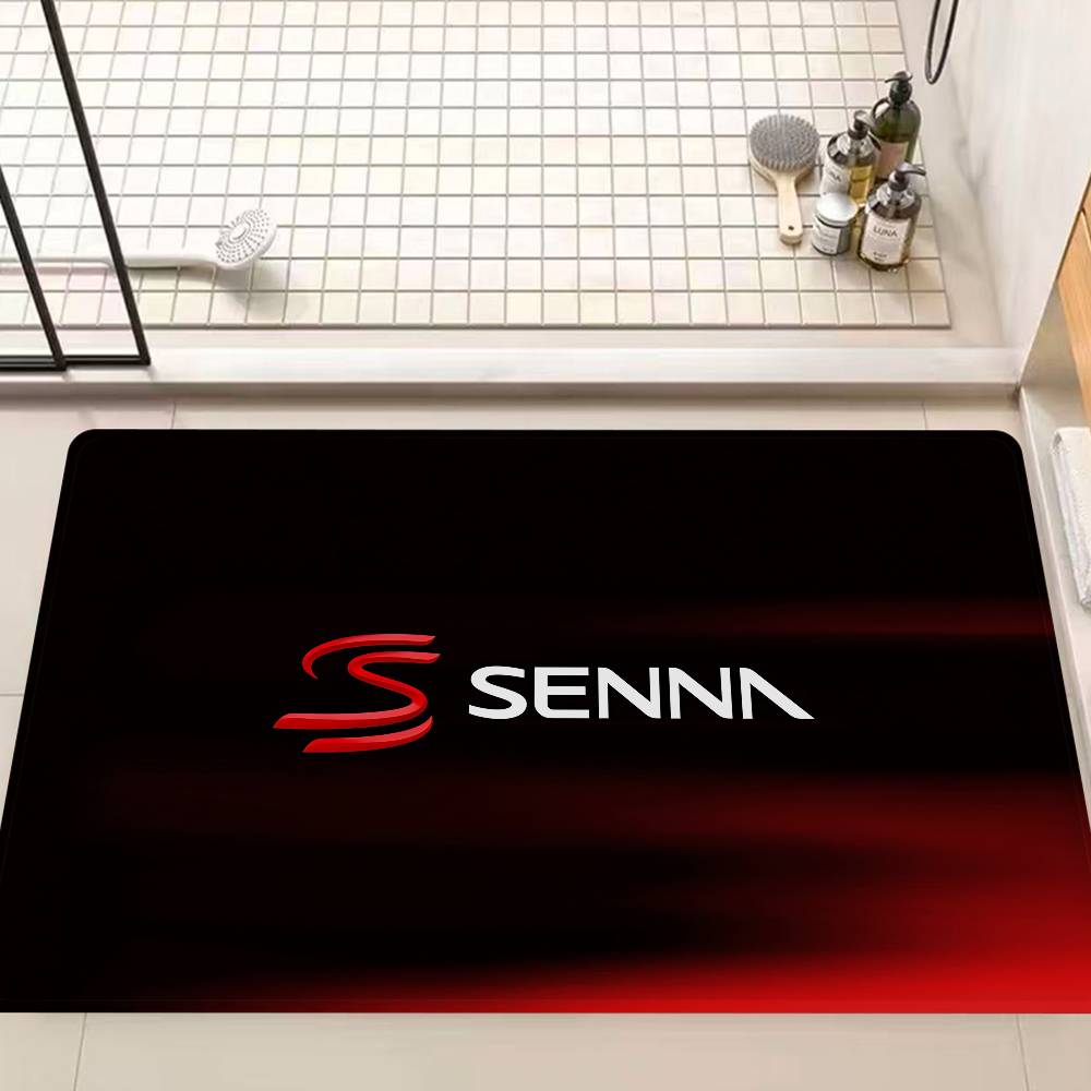 A-Ayrton S-Senna logo Door Mat Washable Non-Slip Living Room Sofa Chairs Area Mat Kitchen Doormat Area Rug