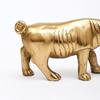Luxuriöse Gold-Nashorn-Figur Handgefertigt Aluminium Wohnkultur