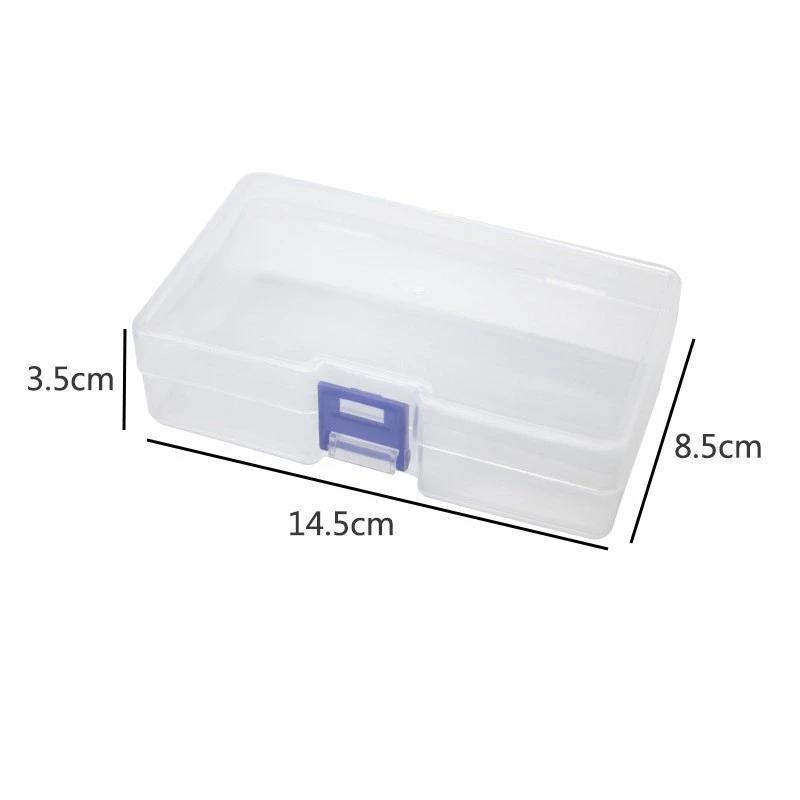 5Pcs Transparent Lockable Box Small Object Storage Box Fishing Gear Accessories Box Plastic Material
