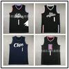 Mens Womens Basketball Jersey Harden 1 LA Clippers City Edition Embroidered Cotton Short Sleeve