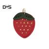 Bag Pendant Keychain Fruit Flower Leaf Shape Charm Keyring Bags Backpacks Phones Imitation Leather Keychain