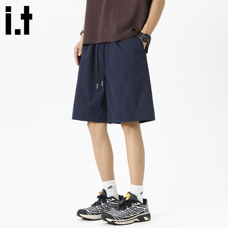 CHOCOOLATEIT Men s Quick-Dry Casual Shorts S тёмно-синий