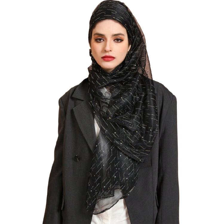 Fashionable Hijab Scarf Muslims Headscarf Turban Neck Wrap Rectangle Kerchief for Convenience and Comfortable Daily Use