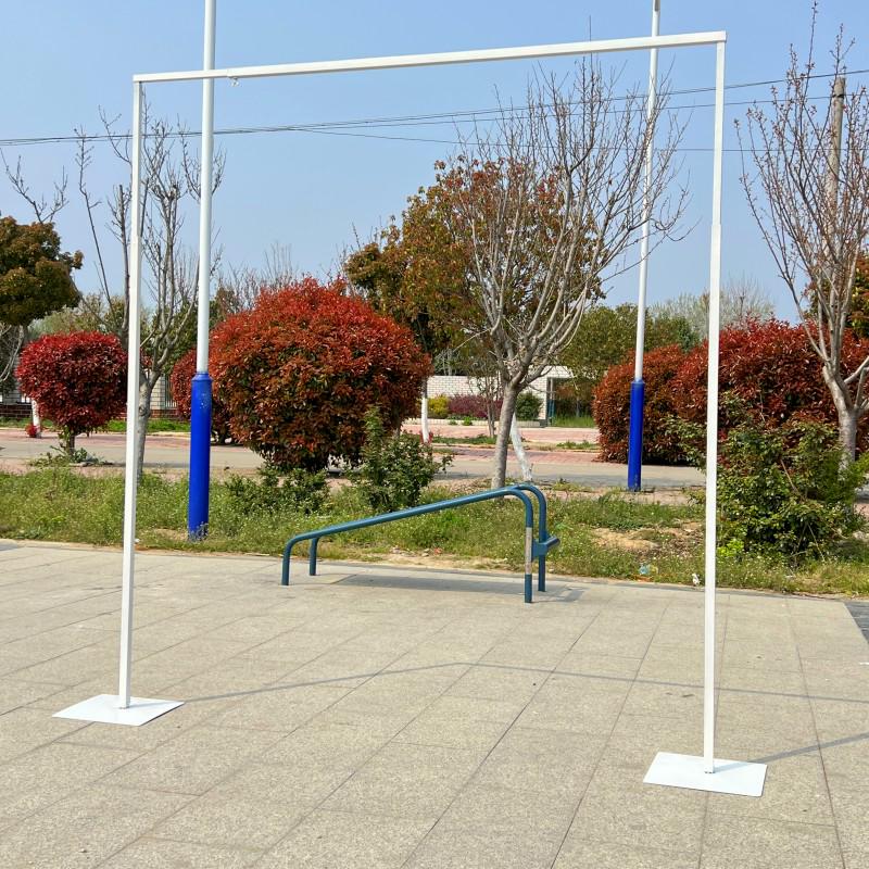 Gold Wrought Iron Square Arch Telescopic Shelf Wedding Stage Decoration