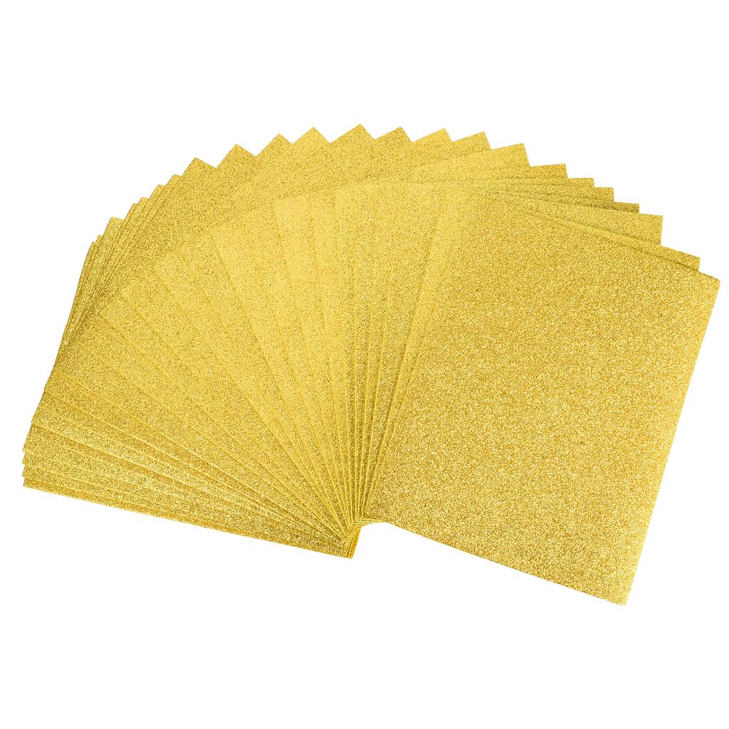 24pcs Glitter EVA Foam Sheets Paper Sheet Sponge Soft Touch Arts Crafts for Crafts DIY Projects 11 x 8 Inch 2mm Thick