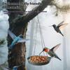 Iron Bird Feeder Stand Outdoor Bird Bath Rack Garden Bird Tub Patio Bird Dish