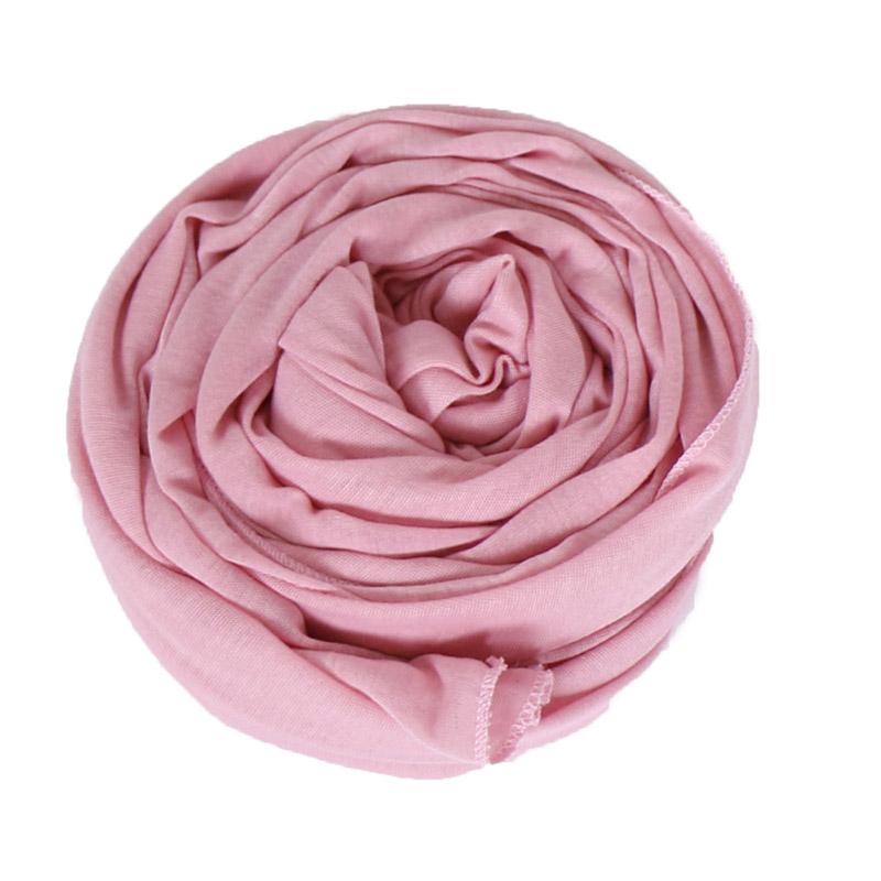 35 Colors Plain Cotton Jersey Instant Hijab Women Wrap Long Elastic Shawl Scarf Maxi Neck Snood Foulards Muslim Sjaal 180*80Cm