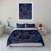 Zodiac Constellation Map Bedding Duvet Cover Set Duvet Cover Pillowcases  (1*Duvet Cover 2*Pillowcases, without duvet insert)